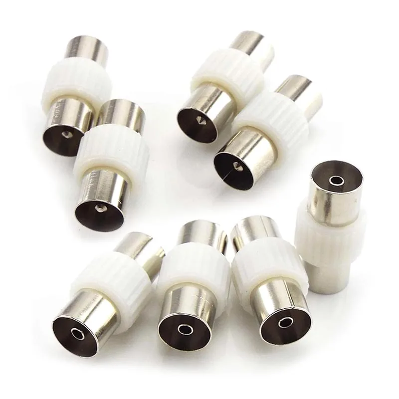 10pcs Male to Female TV Plug Jack for Antennas RF Coaxial Plugs Adapter Connector Coax Converter U26 | Обустройство дома