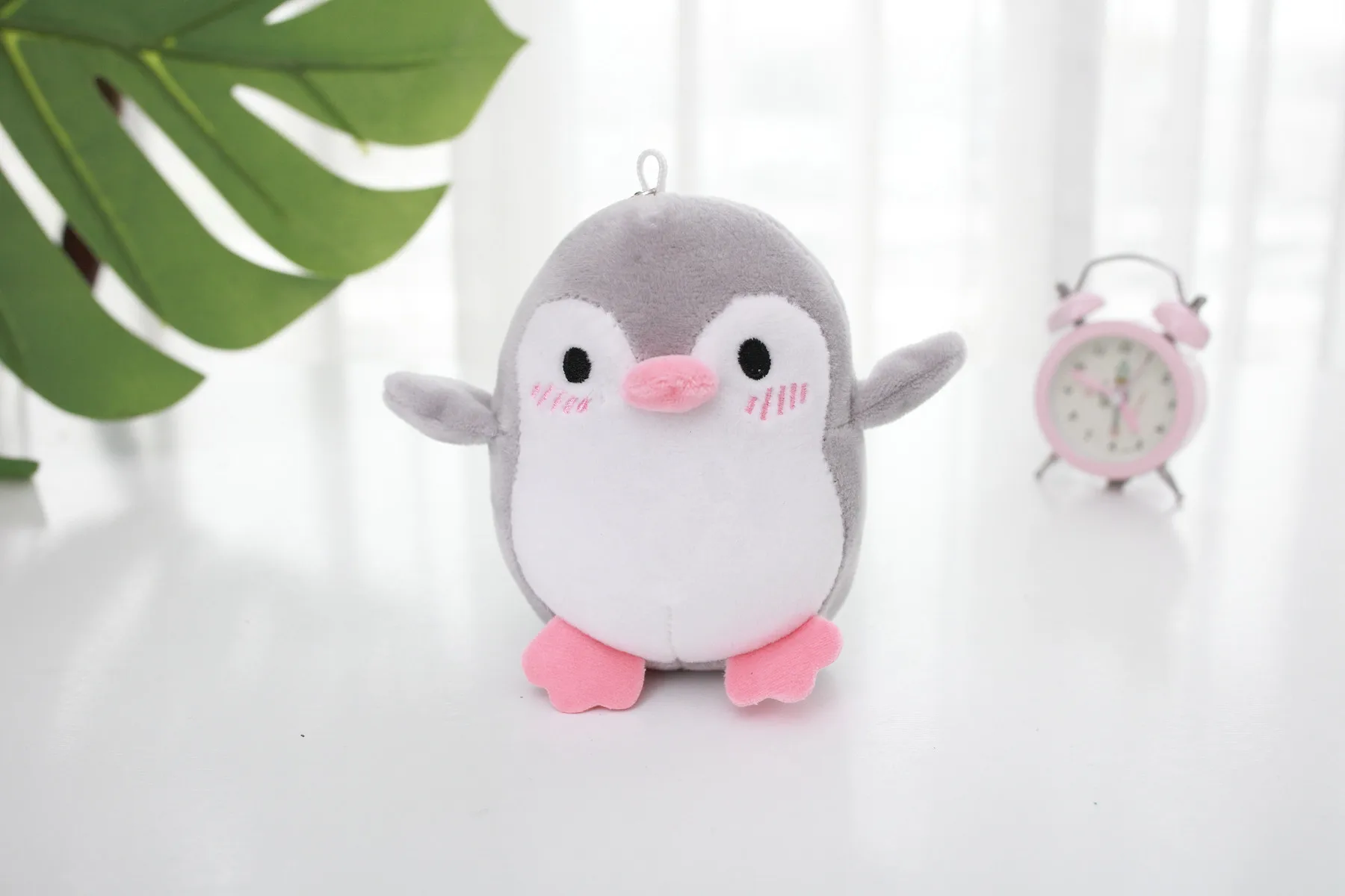 Мягкий пингвин плюшевые брелки игрушки Куклы Kawaii мягкая подушка для животных плюшевая детская девочка мальчик подарок домашний декор День Рождения Вечеринка - Цвет: gray