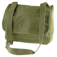 Vintage Canvas Bag Old Fashioned Small Messenger Pouch Military Satchel 1