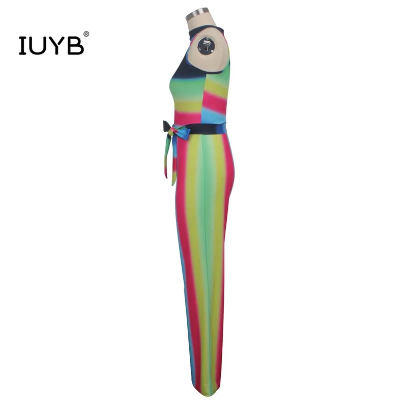 IUYB SMR9261 новые летние модные сексуальные женские полосатые сексуальные женские длинные штаны с открытой спиной удобные новые