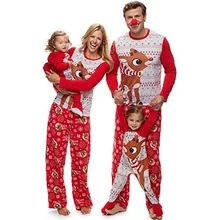 Новинка года; одинаковые комплекты одежды для всей семьи; Рождественская ночная рубашка с принтом Животных Унисекс; домашняя одежда; пижамный комплект одежды