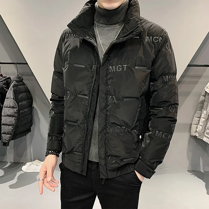 2021 new Down jacket men's casual winter coat loose fashion men's stand-up collar down jacket for office working warm coat
