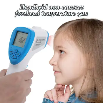 

Practical Body Thermometer Health Care Home Kids LCD White for Batteries Accessories Household Outdoor Infrared Thermometer