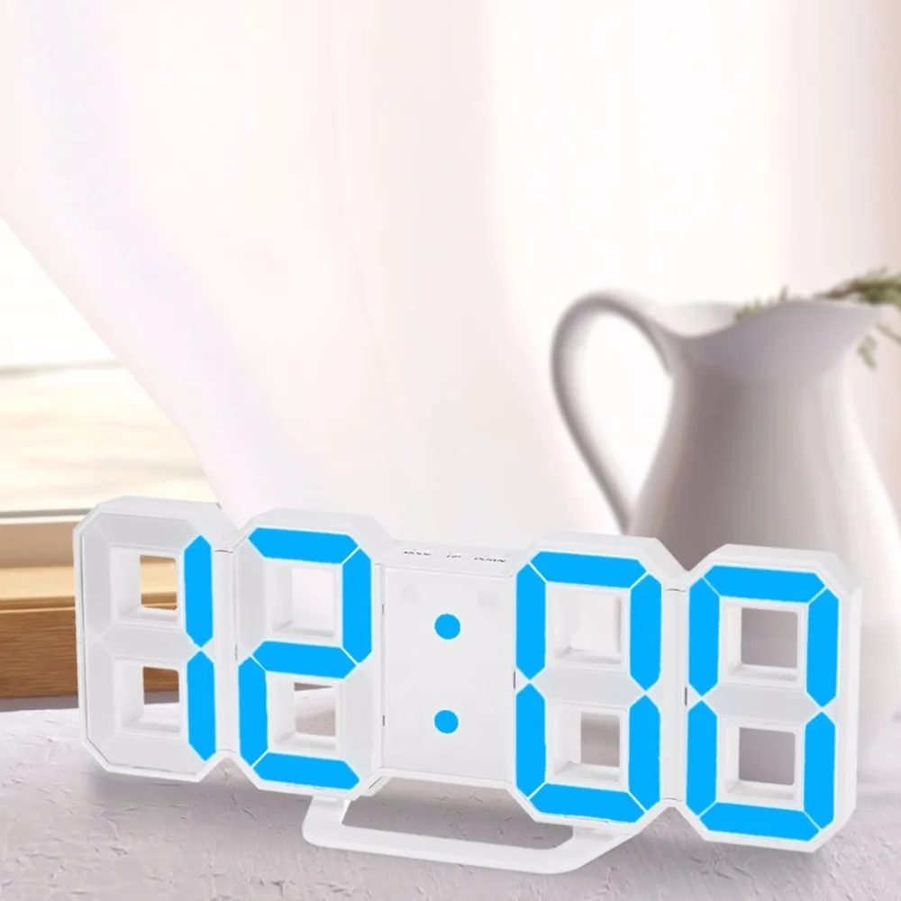 Многофункциональный цифровой светодиодный настенные часы с температурным дисплеем, часы с таймером, винтажный домашний декор, настенные часы с таймером