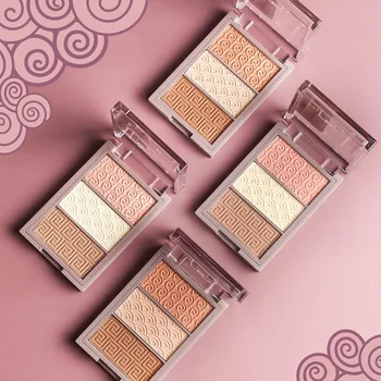 

Phantom three-color highlighting powder repairing disc highlighting shadow one-piece nose shadow brightening contour water-proof