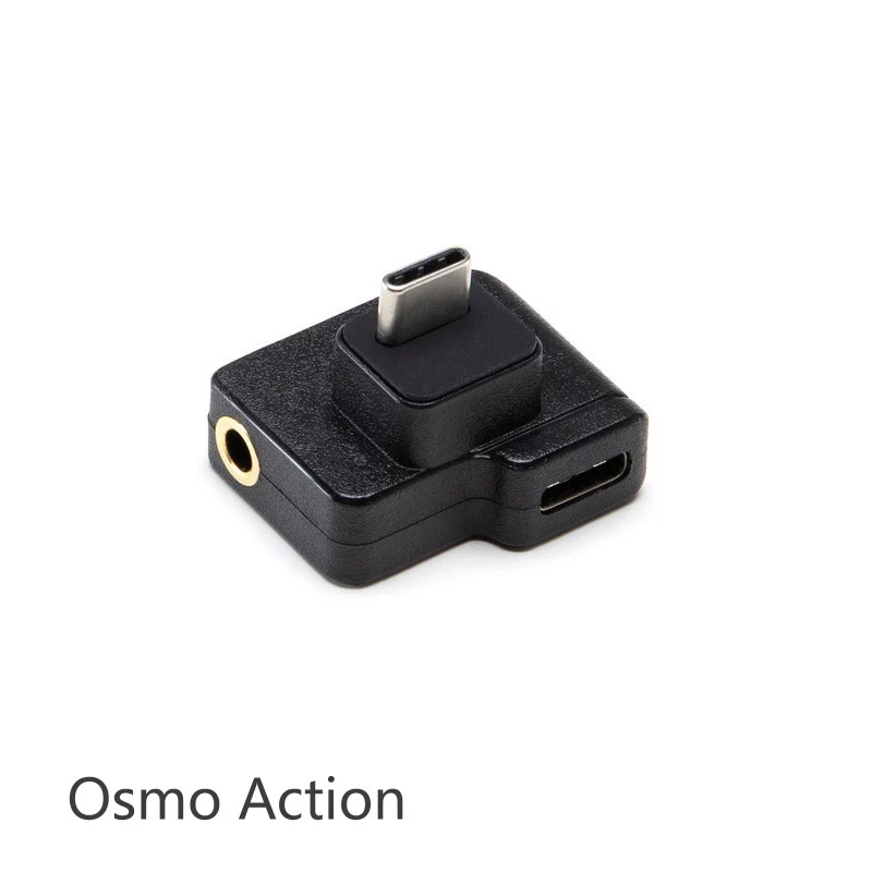 

DJI Osmo Action microphone 3.5mm/USB-C Adapter audio external 3.5mm mic mount for TRS Plug DJI Osmo Action Accessories