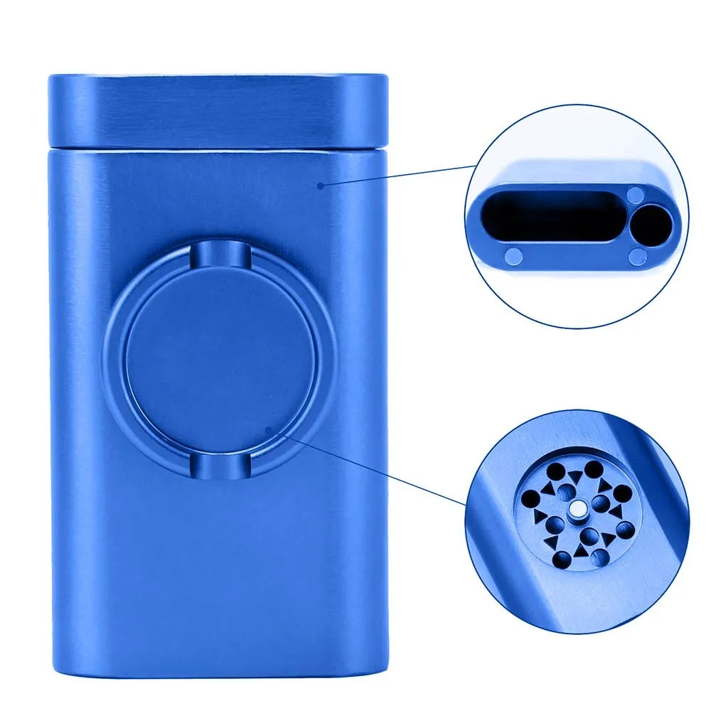 Портативный алюминиевый держатель для хранения, Магнитная крышка для защиты от запаха, дизайн с шлифовальной машиной, дропшиппинг, зима, аксессуары для украшения