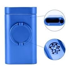 Портативный алюминиевый держатель для хранения, Магнитная крышка для защиты от запаха, дизайн с шлифовальной машиной, дропшиппинг, зима, аксессуары для украшения