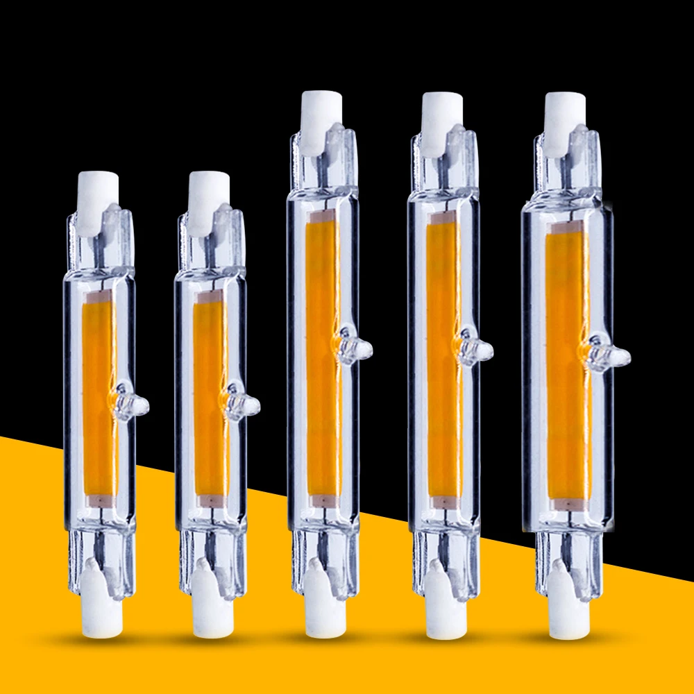 1x светодиодная лампа Dimbare COB R7S 15 Вт 30 40 50 78 мм 118 светильник AC85 265V Галогеновый