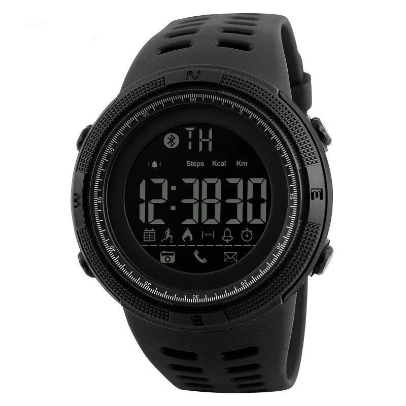 Модные мужские женские тактические Смарт-часы Bluetooth цифровые спортивные наручные часы водонепроницаемые военные - Цвет: A