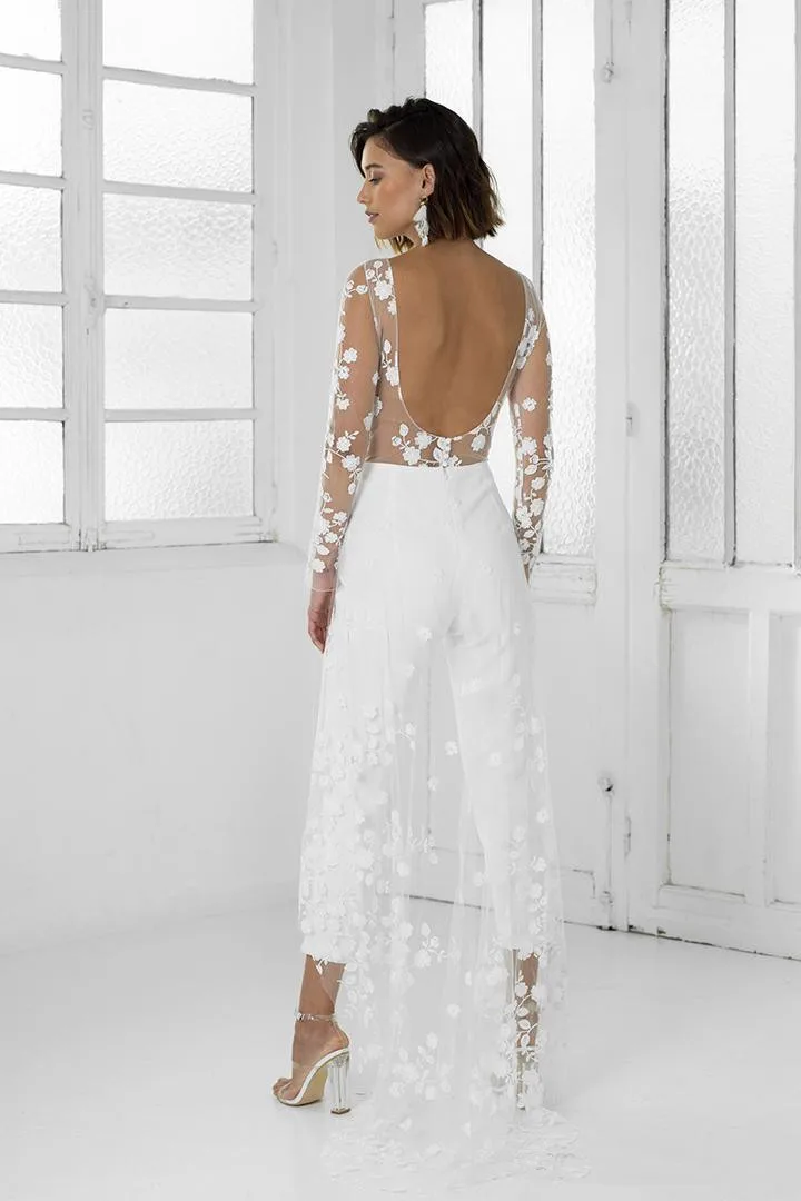 white jumpsuit for wedding reception