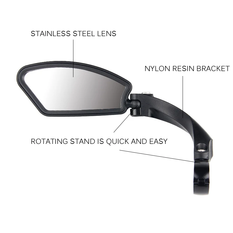 

Safety Bicycle Mirror MTB Road Bike Rear View Mirror Cycling Handlebar Back Eye Blind Spot Mirror Flexible Rearview Bike Mirrors
