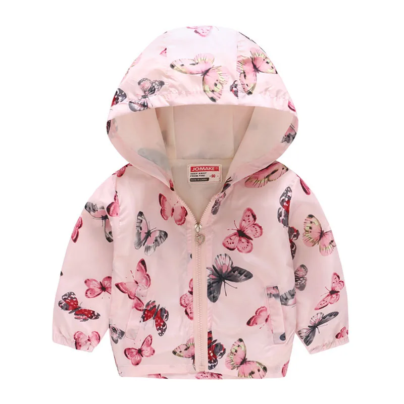 Pink Куртка для маленьких девочек г. Осенне-зимняя куртка для девочек, пальто детская теплая верхняя одежда с капюшоном, пальто для мальчиков, куртка, пальто детская одежда - Цвет: Pink