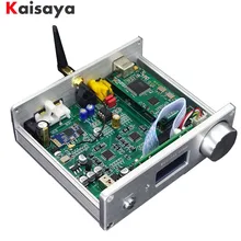 Двухъядерный AK4493 DSD USB оптический коаксиальный bluetooth 5,0 аудио декодер с OLED клавиатурой DC 12 в более чем ES9038Q2M