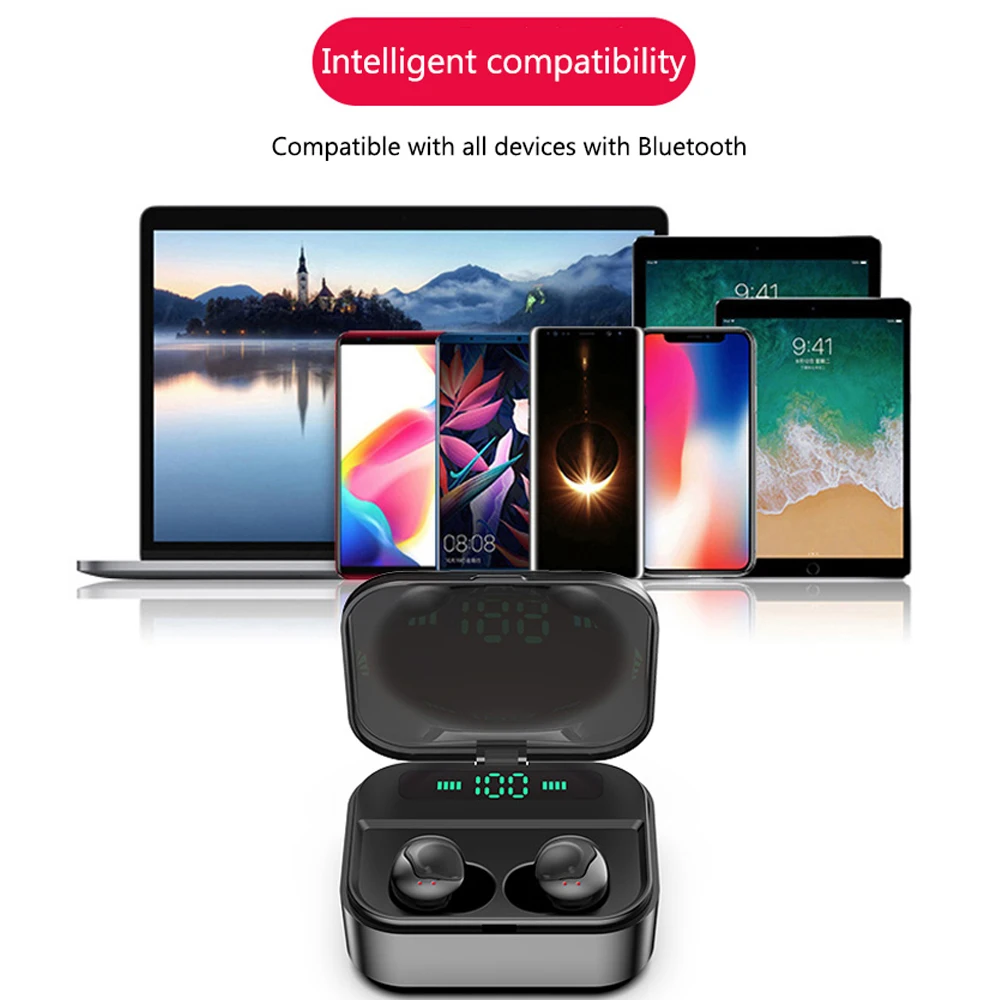 YHONH Touch TWS 5,0 настоящие беспроводные наушники popsocket, Bluetooth наушники, водонепроницаемые наушники, Дополнительный внешний аккумулятор для iPhone, xiaomi, huawei