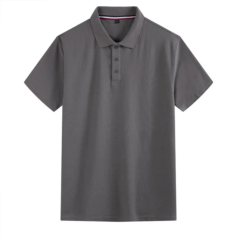 Новинка, летняя классическая мужская рубашка поло с коротким рукавом размера плюс 5XL 6XL 7XL 8XL, однотонная дышащая мужская рубашка поло высшего качества - Цвет: 2912 khaki
