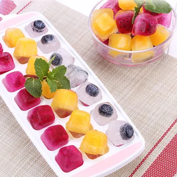 

3x DIY Bar Drink Ice Cream Mould Tray 21 Grids PP Ice Cube Maker Tools with Clip Pudding Chocolate Whiskey Molds Tool