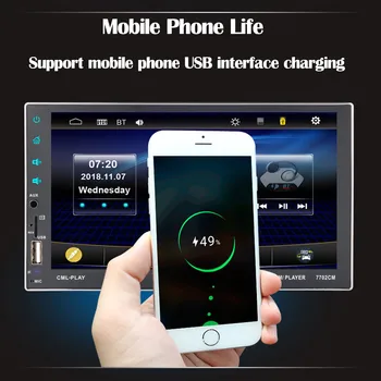 

7Inch Car MP5 Player Wireless For Bluetooth TouchScreen Stereo Radio FM/USB/TF High quality material 100% brand new магнитола