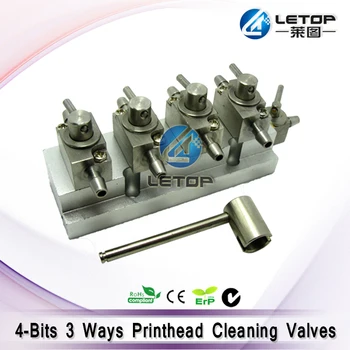 

Mental Three Way Cleaning Valve four bits for Large Format Printer to cleaning the head