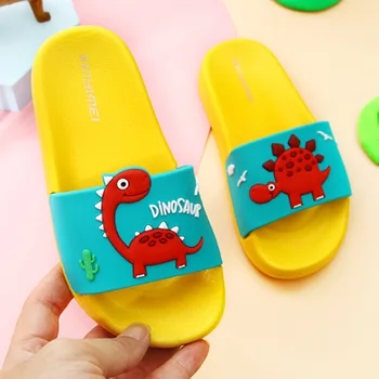 

Summer Children Slippers Boys girls Slippers PVC Soft Bottom Non-slip Beach Sandals Kids Home Bathroom Slippers Baby Slippers