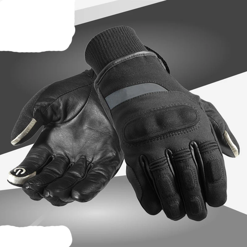 

CARVER H2O Motorcycle gloves windproof motorbike gloves made of leather and textile size M-XXL