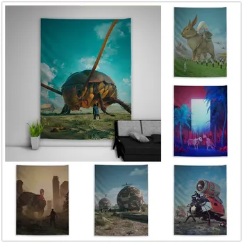 

Punk Fantasy Trippy Hippie Tapestry Art Wall Hanging Sofa Table Bed Cover Home Decor Dorm Gift