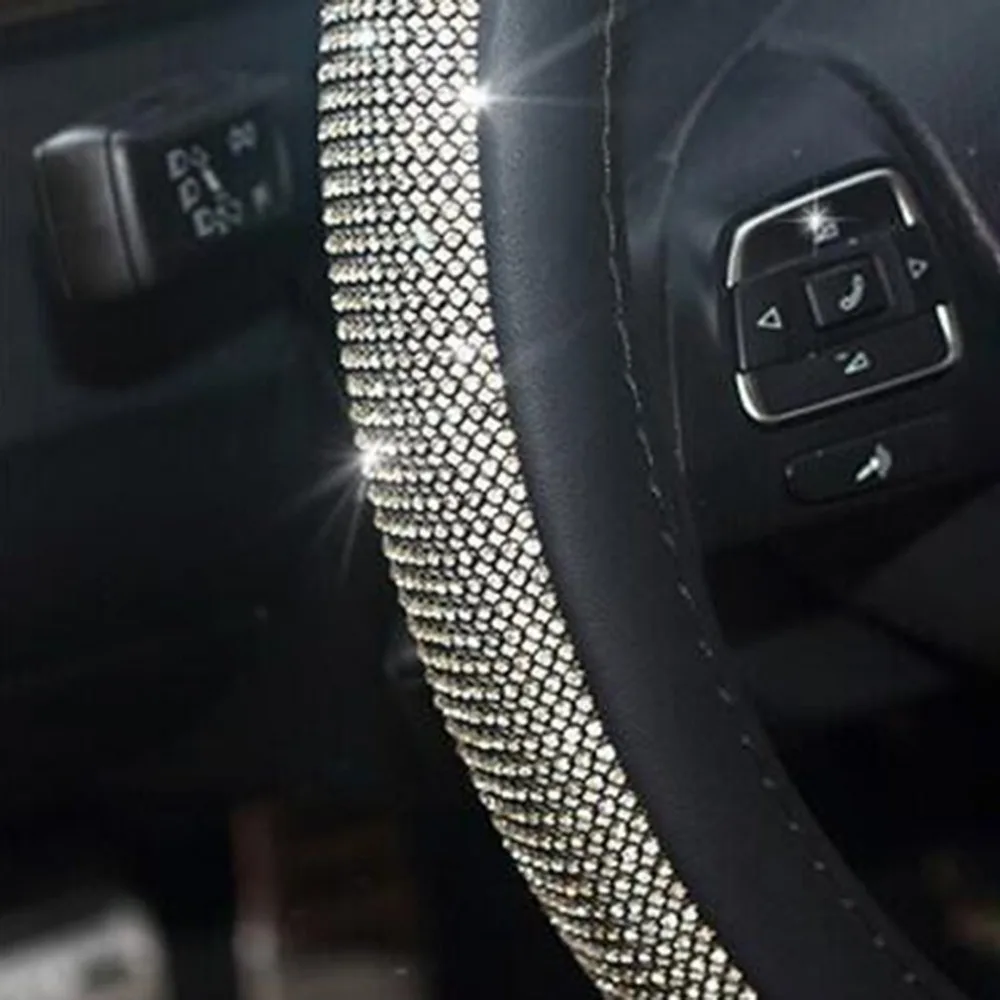 Полная дрель крышка рулевого колеса автомобиля горячая Распродажа ромбовидный чехол рулевого колеса