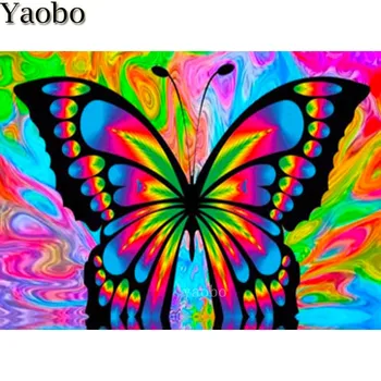

Diamond Embroidery DIY Diamond Painting Butterfly colored animal Cross Stitch kit Diamond mosaic Full Square Round Drill gift