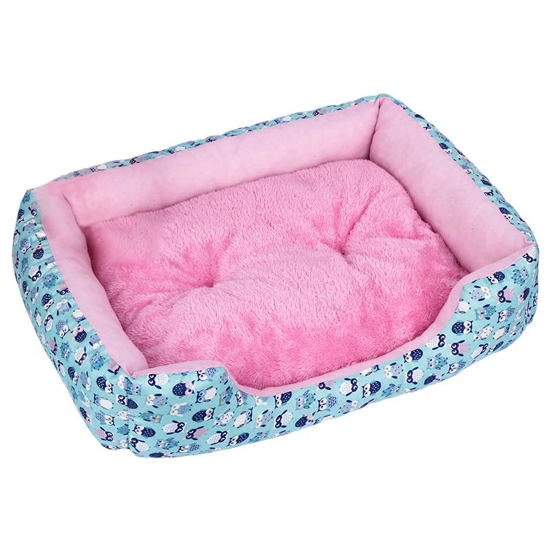Собачий коврик для кровати, мягкие собачьи товары для щенков питомцев, зимняя теплая плюшевая кровать, водонепроницаемый тканевый домик для маленьких и средних собак - Цвет: G200926A