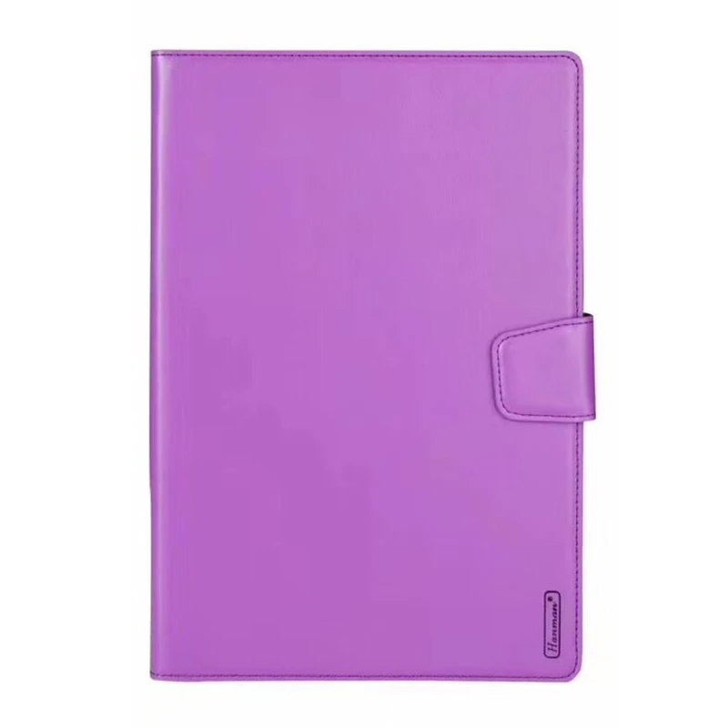 10pcs Hanman Mill Sheepskin Leather Case for Apple iPad 10.2 Business Holder stand with Wallet Card Slot Case Cover - Цвет: Purple