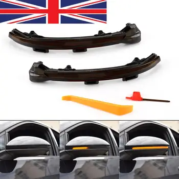 

TAIHONGYU Pair LED Dynamic Rearview Mirror Turn Signal Indicator Wing Mirror Fit for VW Golf MK7 GTI R GTE GTD 2013-2018 UK Ship