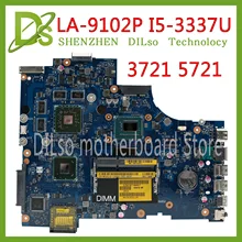 KEFU VAW11 LA-9102P REV:1.0 FOR Dell Inspiron 17 3721 5721 Laptop Motherboard CN-0C2GJ2 0C2GJ2 I5-3337U CPU mainboard original
