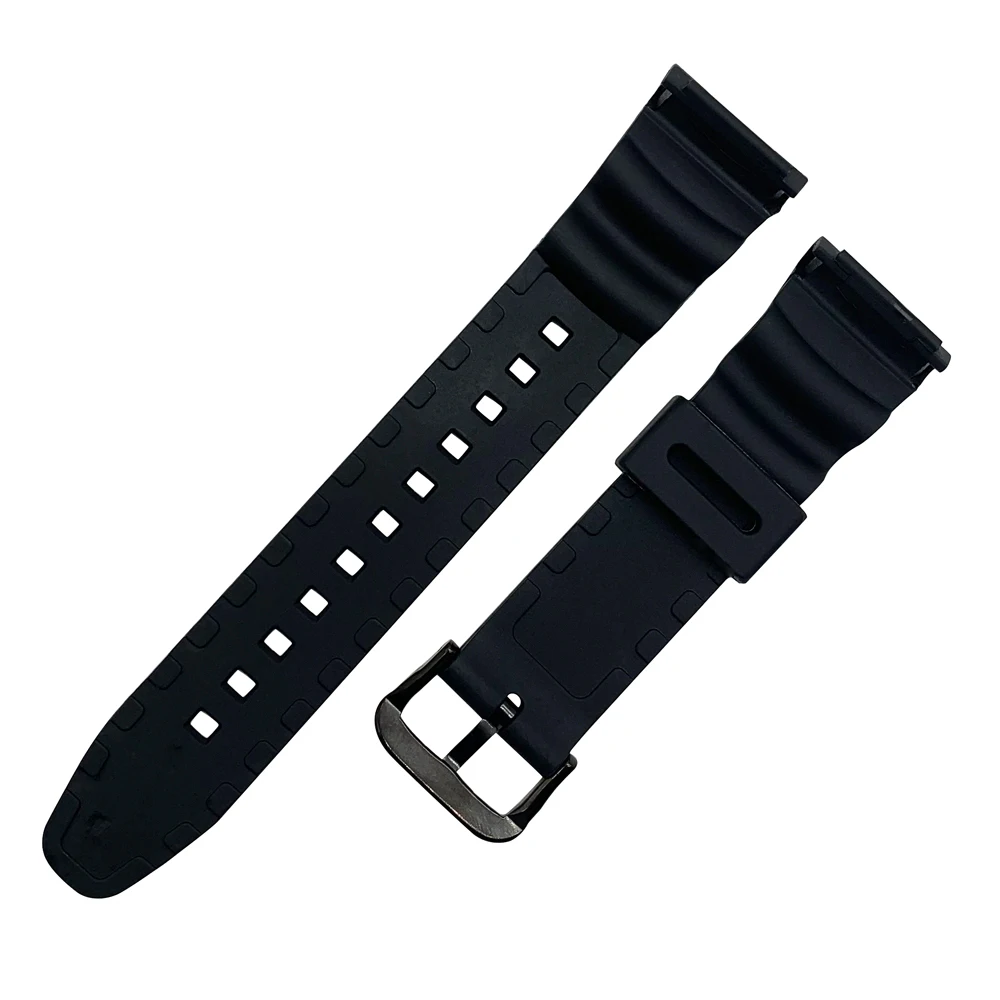 Waterproof silicone watch band black wristband adaptation For SGW-100 Sport Series Rubber Watchband for Men+ Tool