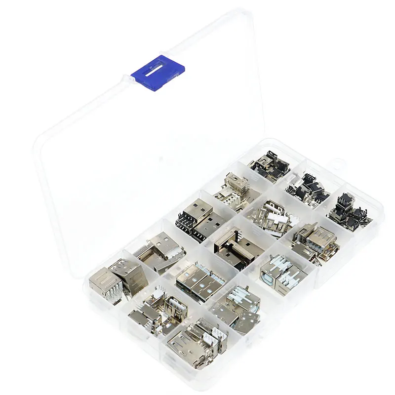 82Pcs USB Connectors Kit for DIY