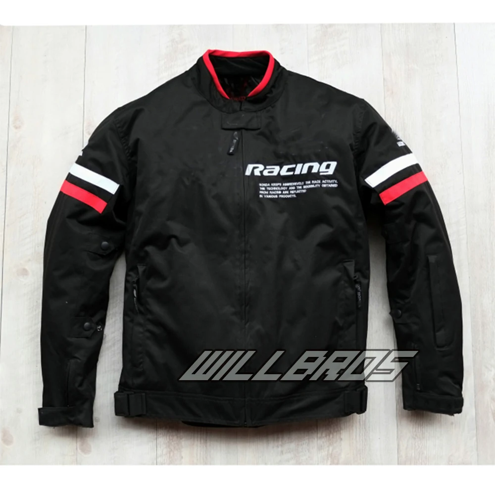 Racing Black Jackets For Honda Motorcycle Race Motocross Street Moto Riding Motorbike Winter Jacket Men | Автомобили и мотоциклы