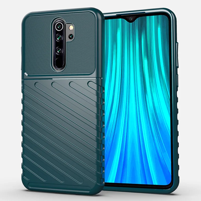 Для Red mi Note 8 чехол Note 8Pro чехол TPU для Xiaomi mi Note8 задняя крышка чехол Note8pro противоударный MOFi противоударный полный край Xiomi - Цвет: Green