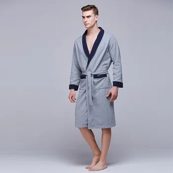 

Robe Newly Long Sleeve Kimono Bathrobe Gown Loose Sleepwear Home Clothes Casual Nightwear Nightgown With Pocket XL XXL