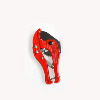 

PVC Aluminum Plastic Pipe Water Tube Tubing Hose Cutter Scissor Knife Cut Ratchet Plumbing Tool Hand Tool Red 1pc 42mm PE