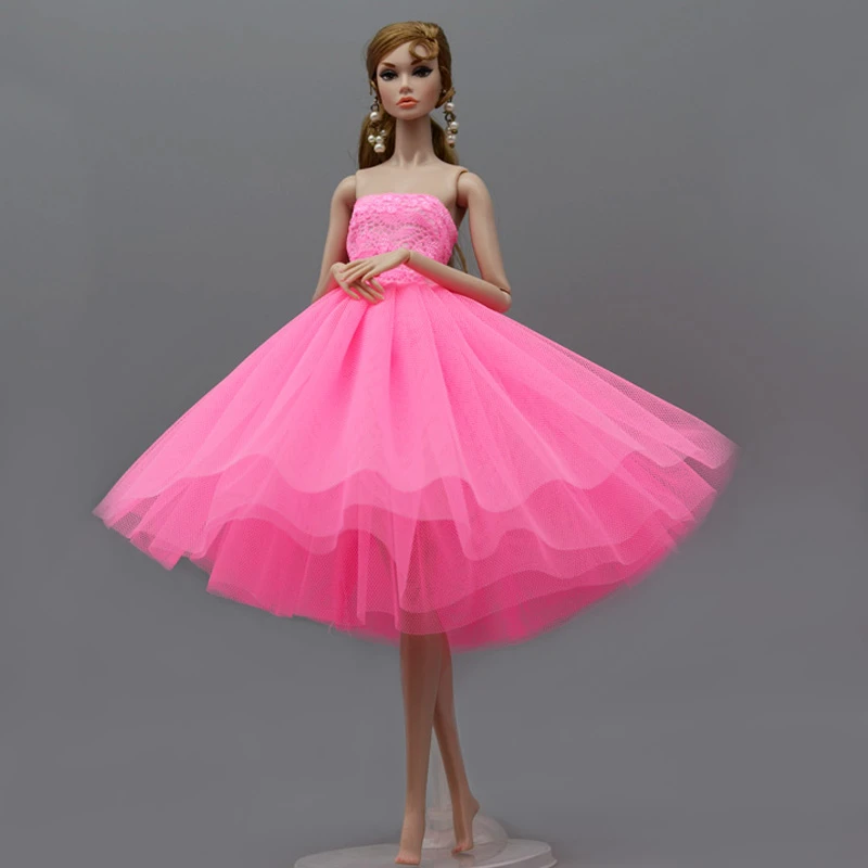 Pink Off Shoulder Princess Dress For Barbie Clothes Ballet Dancing Costume Outfits 11.5" Dolls Accessory Gift For Girl - Dolls Accessories - AliExpress