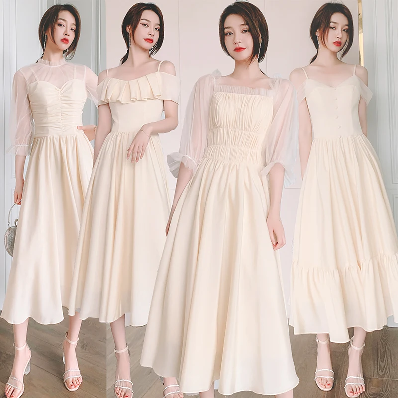 Bridesmaids Dresses Illusion Off The Shoulder Button Sleeveless V-Neck Lace Full Tulle Spaghetti Straps Wedding Party Gown E255 Bridesmaids Dresses Illusion Off The Shoulder Button Sleeveless V-Neck Lace Full Tulle Spaghetti Straps Wedding Party Gown E255