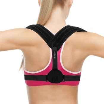 

Back Care Posture Corrector Adjustable Clavicle Brace Shoulder Support Strap for Women Men Improve Sit Walk Prevent Slouching