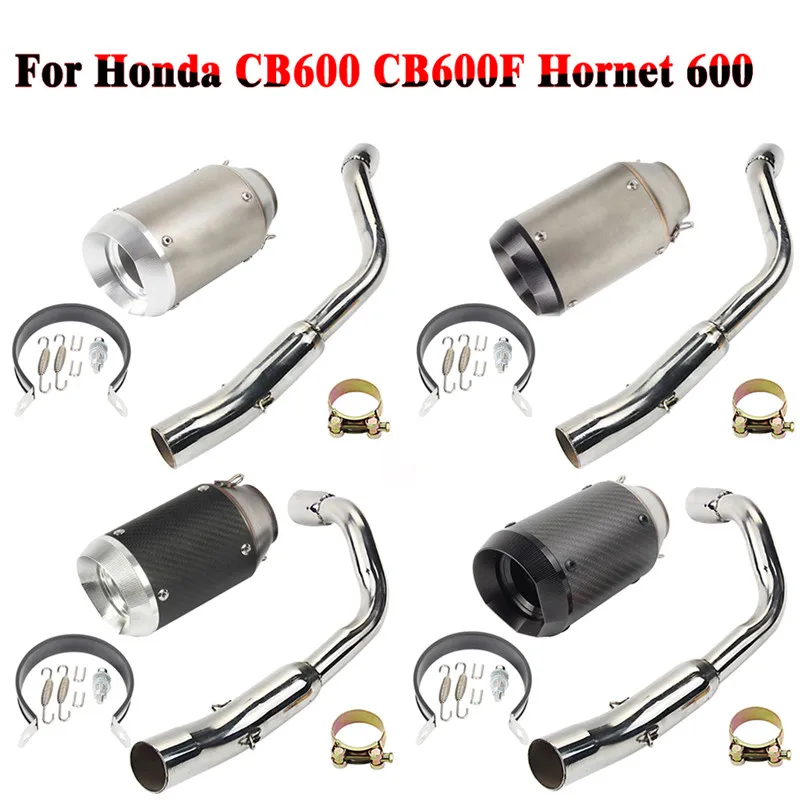 Выхлопная труба без шнуровки для Honda CB600 CB600F Hornet 600 с выхлопной трубой CB мотоцикл