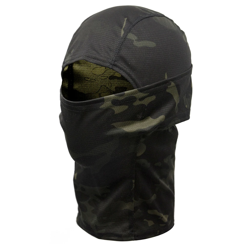 

Outdoor Full Face Mask UV Protection Quick Dry Mask Camouflage Windproof Cycling Scarf Neck Protecting Military Head Shield Hat