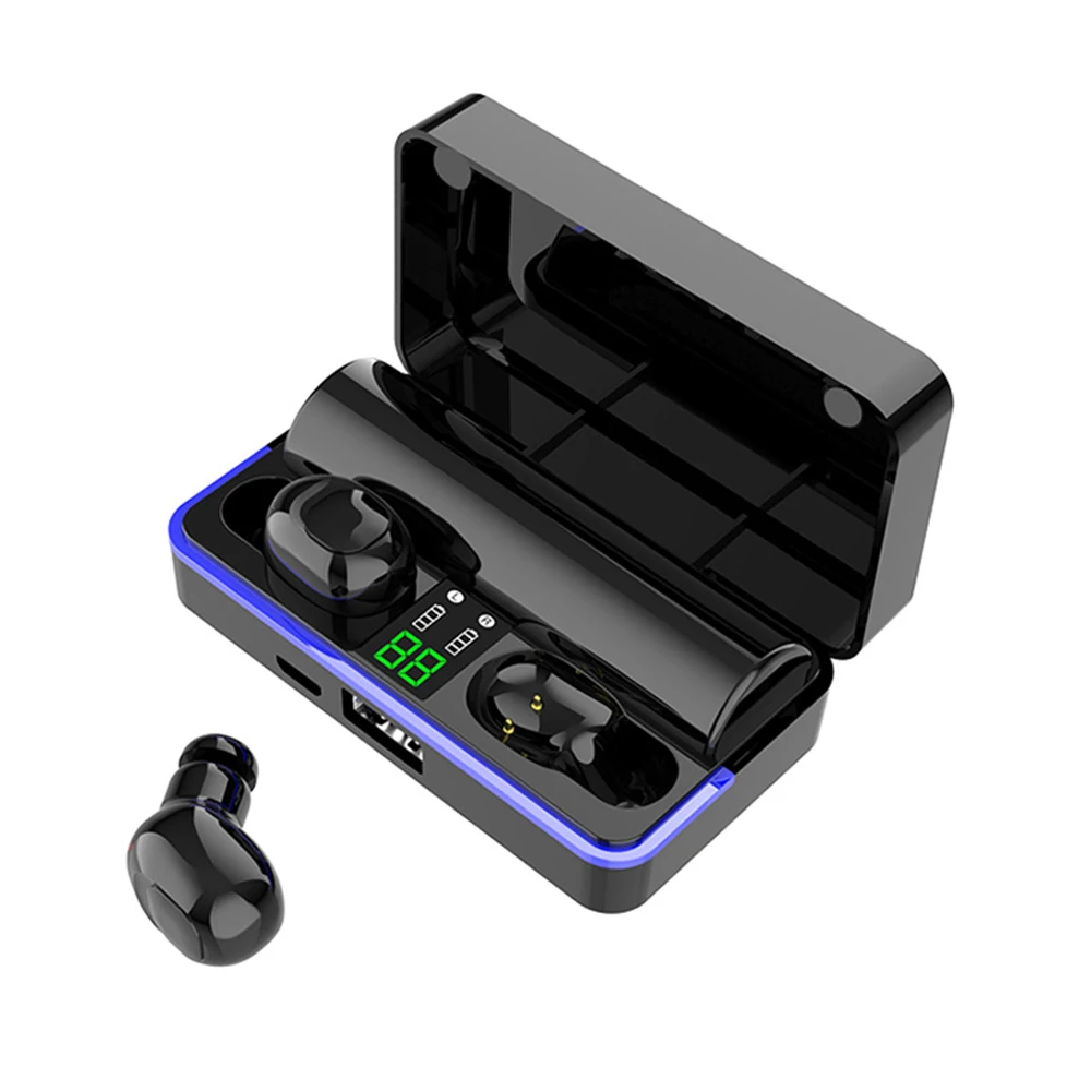 Беспроводные Bluetooth наушники TWS 5 0 спортивная водонепроницаемая гарнитура громкой