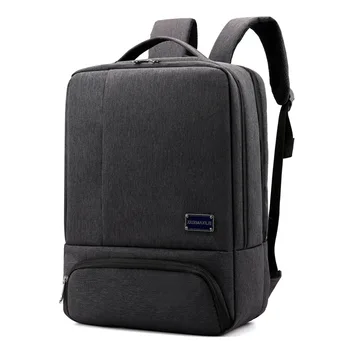 

PosBuy Anti Thief USB Man Gray Laptop Backpack Oxford Large Capacity Mochila Business Travel Casual Travel Computer Rucksack Men