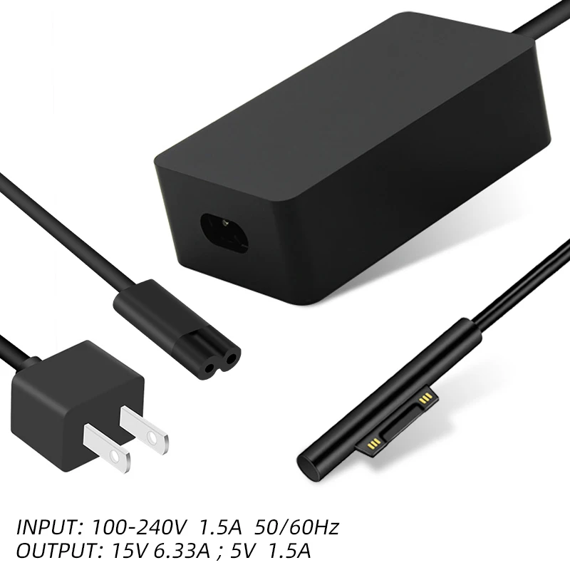 Для microsoft Surface ноутбука Surface Book 2 Surface Go Surface Pro 6 Pro 5 Pro 4 Pro 3 102W 15V 6.33A AC адаптер питания зарядное устройство - Цвет: US Plug