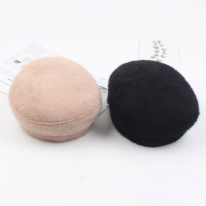 Cotton Newsboy Cap Women Winter Caps Military Vintage Flat Top