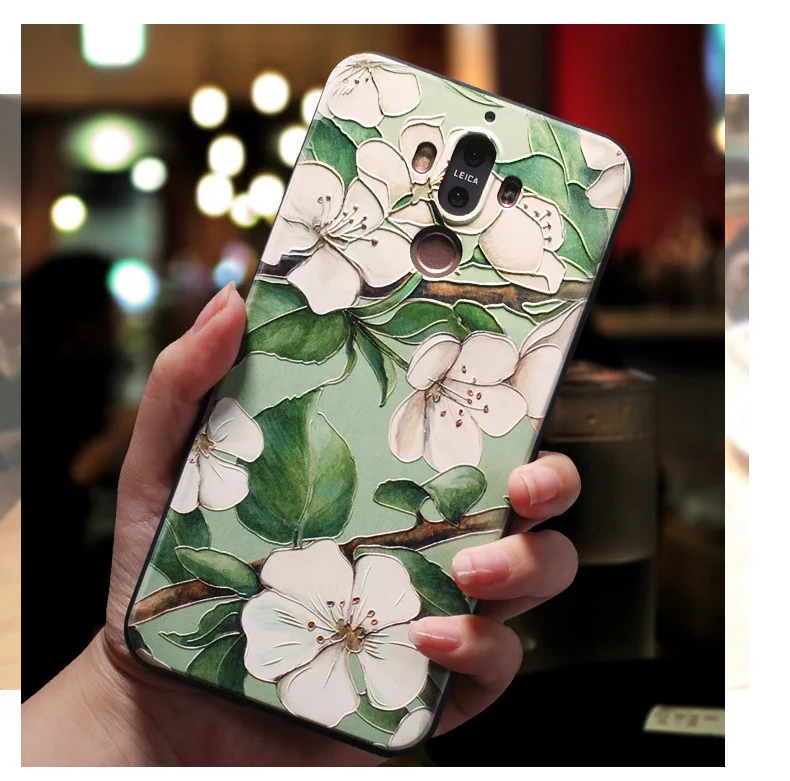 Чехол для P30 P20 Pro Mate 10 20 30 чехлы P30pro чехол телефона с тиснением в стиле ретро цветы