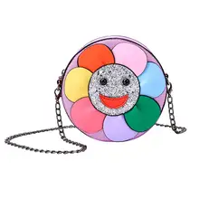 Новые милые Мультяшные сумки-мессенджеры с подсолнухом для мальчиков и девочек, сумка на плечо с монеткой, детские сумки, сумки через плечо для девочек