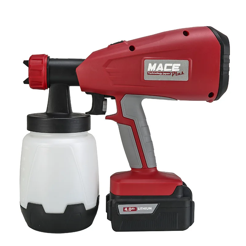 

JST 21V Lithium-Ion Battery Hand Held Electric Paint Spray Gun Adjustable Paint Sprayer Paint Air Compressor1000lm